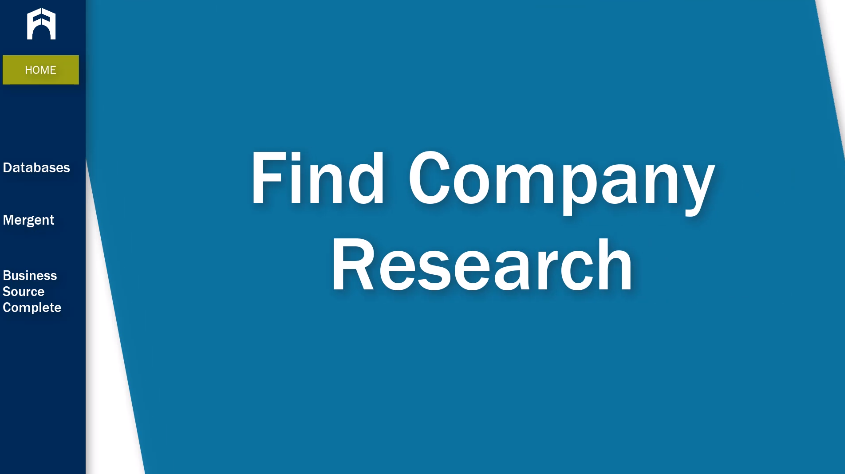 Find Company Research tutorial